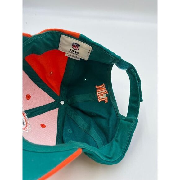 90s Miami Dolphins Orange Strapback hat cap 90s Y2K - Picture 3 of 4